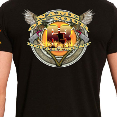 Winged Axes Fire and Rescue Fireman Shirt