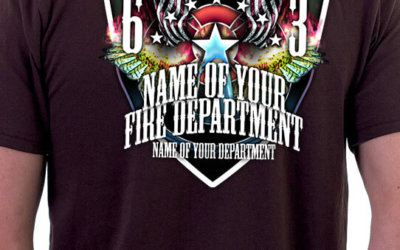 flags and axes custom firefighter shirt
