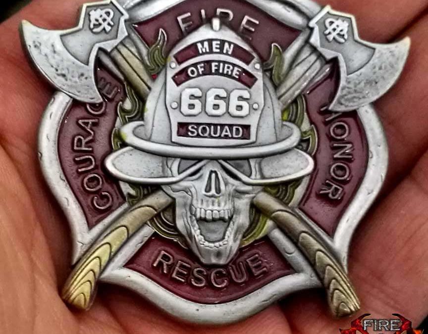 Men Of Fire 666 Squad Coin