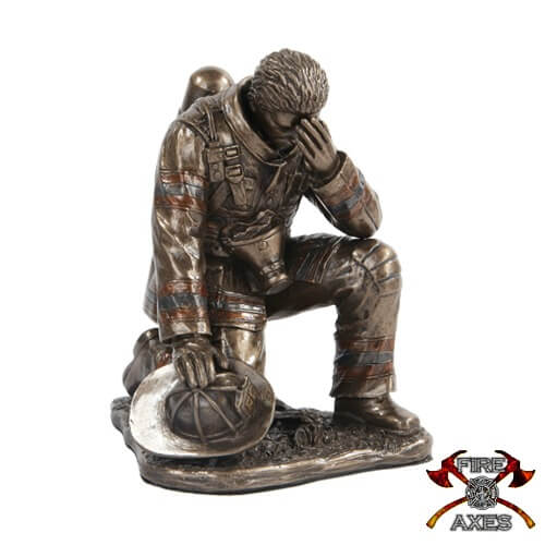 Fireman Reflecting Statue