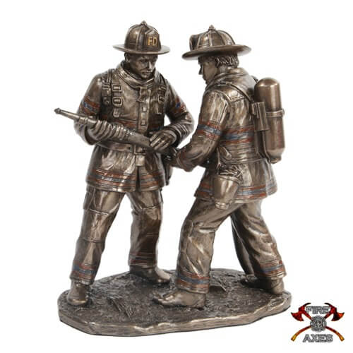 Firefighters Teamwork Statue