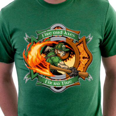 Fir Na Tine firefighter shirts by Fire and Axes