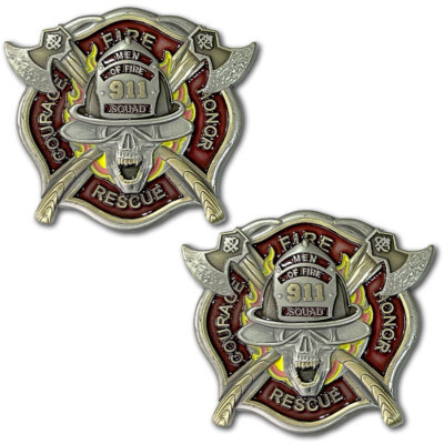 Men Of Fire 911 Squad Firefighter Coin