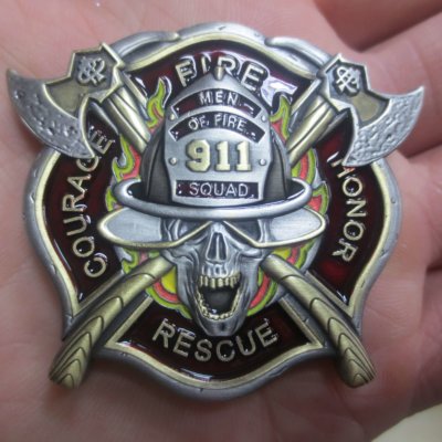 Men Of Fire 911 Squad Firefighter Coin