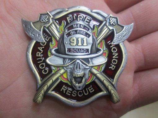 Men Of Fire 911 Squad Firefighter Coin