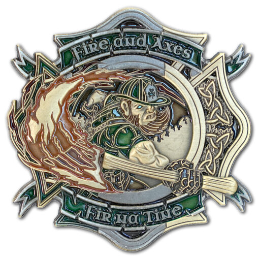 Fir-Na-Tine-Fire-And-Axes-Irish-Firefighter-Coin-Front
