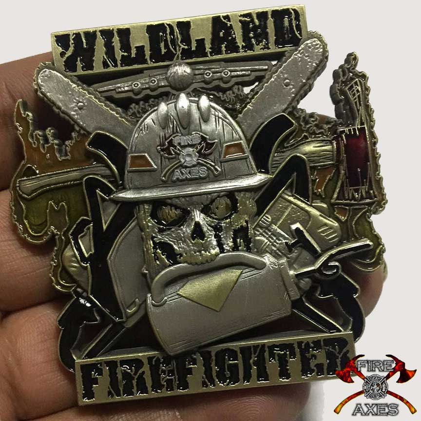 Drip Torch Wildland Firefighter Coin