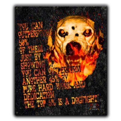 Firefighter Dogfight Firefighter Custom 12 x 15 Inch Vintage Sign