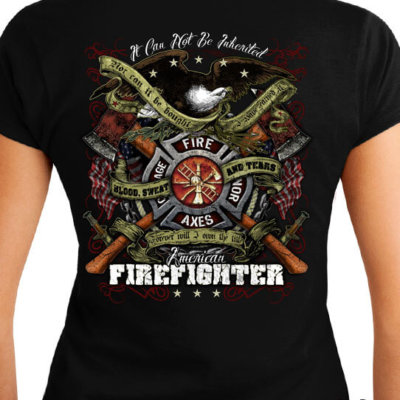 Blood Sweat and Tears Womens Firefighter Shirt