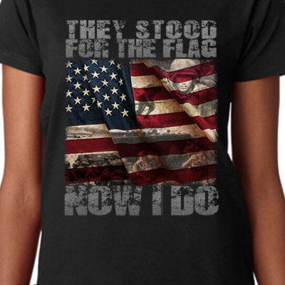 They Stood For The Flag Now I Do Womens Firefighter Shirt