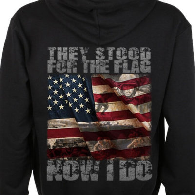 They Stood For The Flag Now I Do Firefighter Hoodie