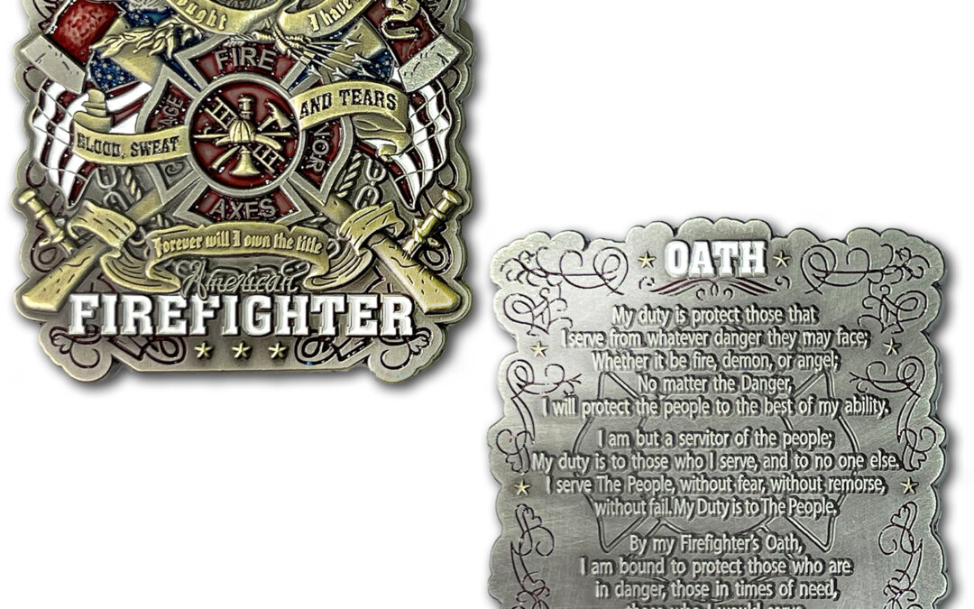 Blood Sweat and Tears Firefighter Challenge Coin