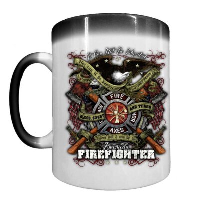 Blood Sweat and Tears Firefighter Lava Coffee Mug