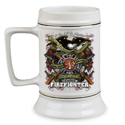 Blood Sweat and Tears Firefighter Stein