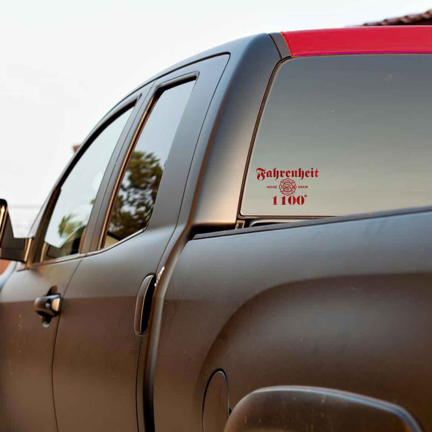 Fahrenheit 1100 House Brew Firefighter 3-18 Inch Custom Decal Sticker