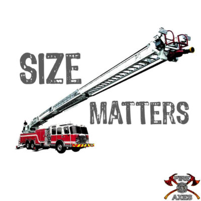 Size Matters Firefighter Decal