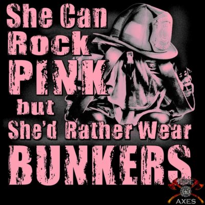 Could Wear Pink To Fill Bunkers Firefighter Decal