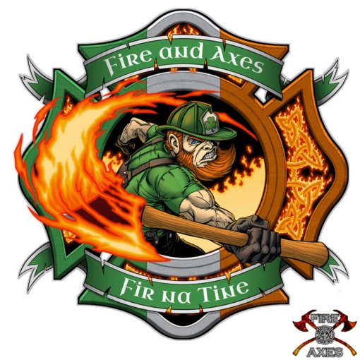 Fir Na Tine Irish Firefighter Decal