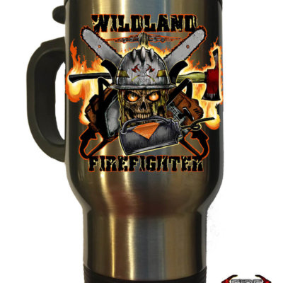 Drip Torch Wildland Firefighter Travel Mug