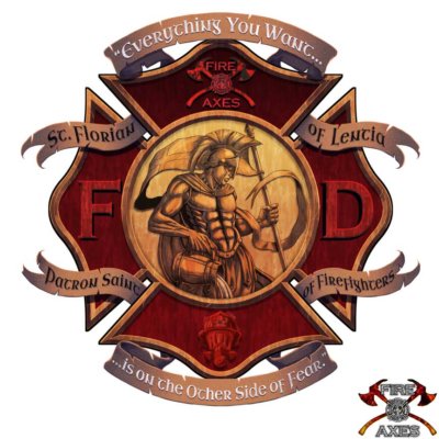 St Florian Firefighter Decal
