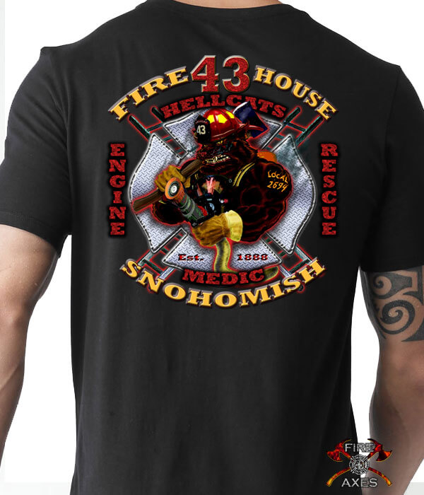Traditional Fire Department Design, Firefighter T-Shirt