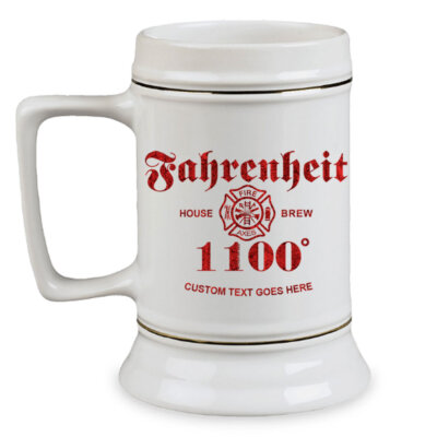 Fahrenheit 1100 House Brew Coffee Custom Firefighter Stein