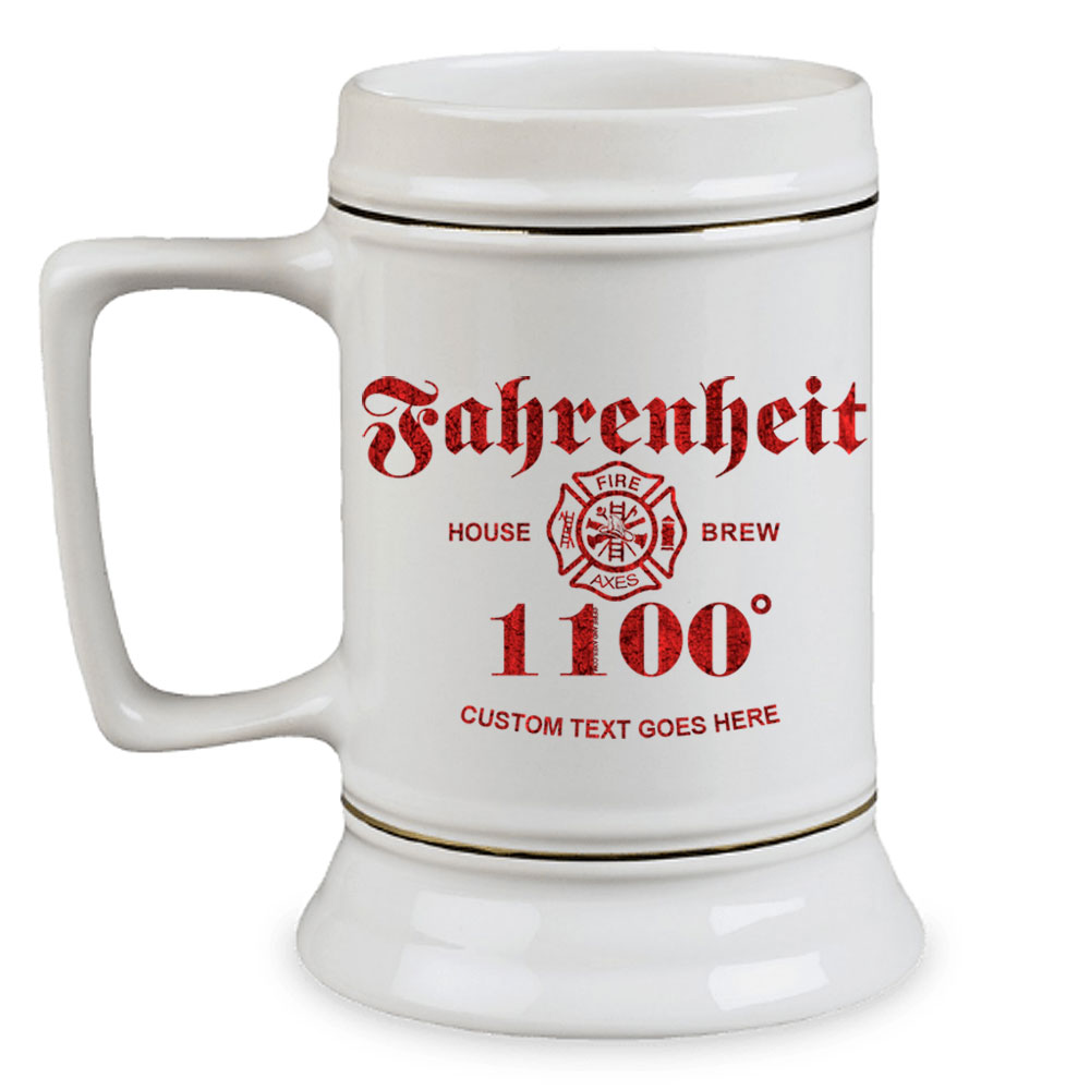 Fahrenheit 1100 House Brew Coffee Custom Firefighter Stein