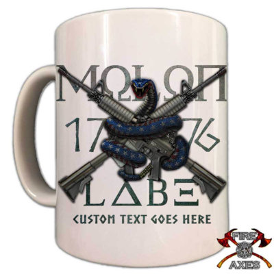 Molon Labe Firefighter Coffee Mug