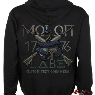 Molon Labe Firefighter Hoodie
