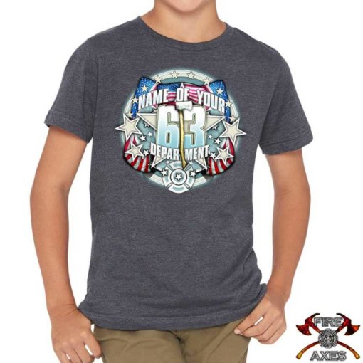 Stars & Stripes Fire & Rescue Firefighter Shirt for Youth