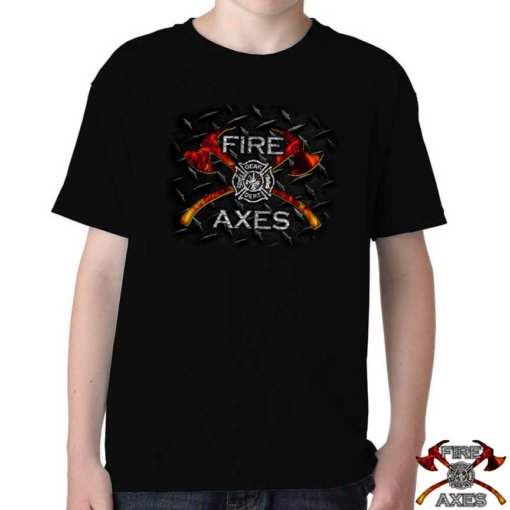 Fire-and-Axes-Youth-Firefighter-Shirt