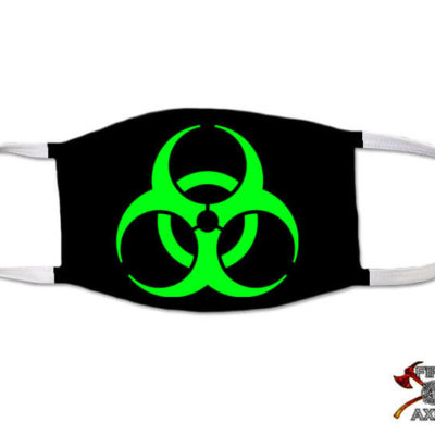 Bio Hazard HAZMAT Electric Green Covid Mask