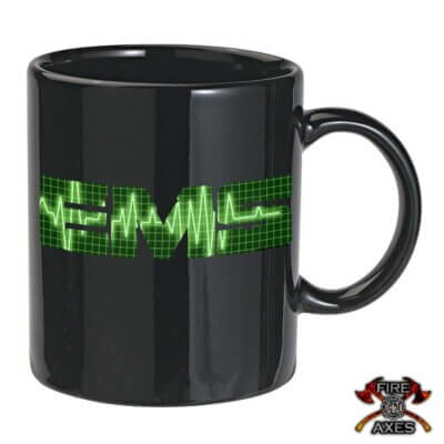 EMS-Emergency-Medical-Services-EKG 15oz-Black-Coffee-Mug