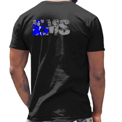 Distressed EMS EMT Star of Life Firefighter Custom Men's Shirt