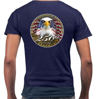 USA 250th Anniversary Patriotic Spirit of America Firefighter Men's Shirts