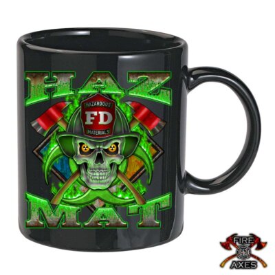 HAz-mAt-Firefighter-Black-Mug