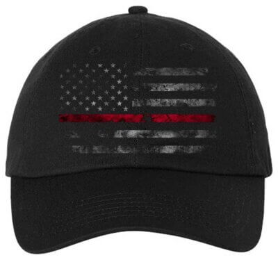 Thin-Red-Line-Distressed-Flag-Cap