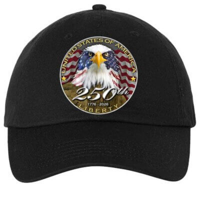 USA 250th Anniversary Patriotic Spirit of America Firefighter Relaxed Fit Cap
