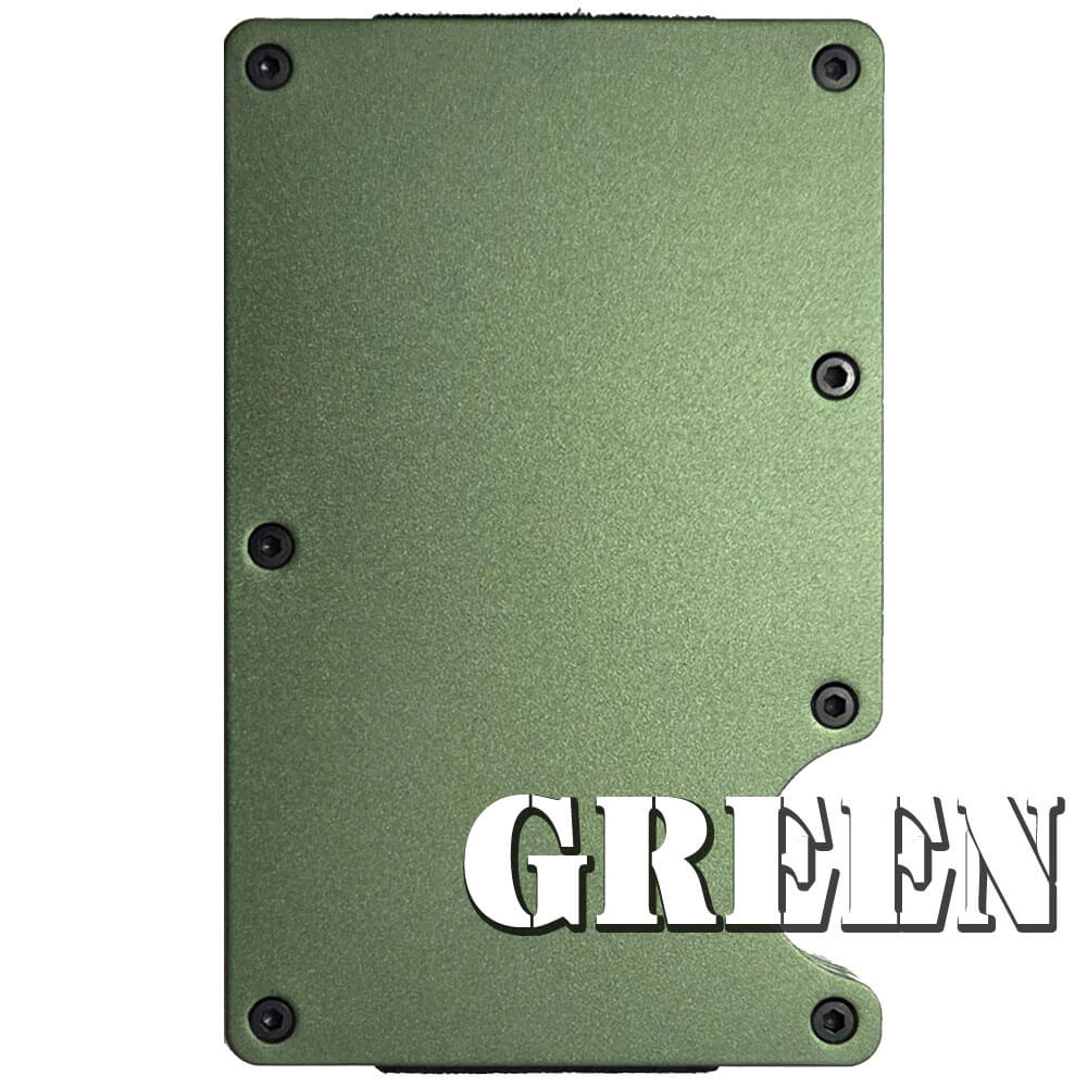 US Flag Weathered Custom Laser Engraved Metal-Plate Cardholder Firefighter Men's Wallet - Image 6